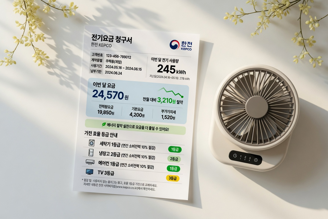 선풍기 선택 플로우차트 — AC vs DC, 공간 크기, 형태 결정